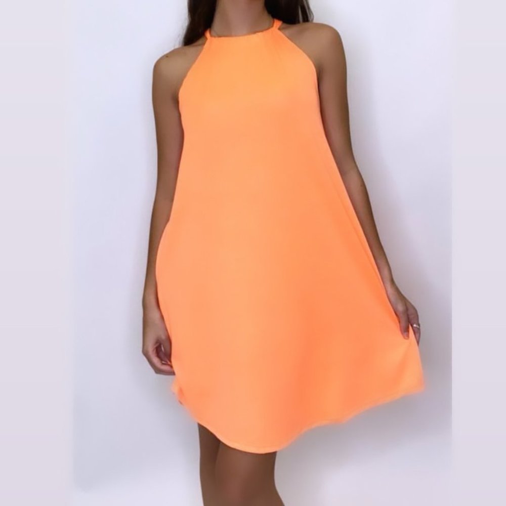 Casual Women's Summer Boho Beach Dress Sleeveless Sundresses with Pockets - Picture 2 of 5